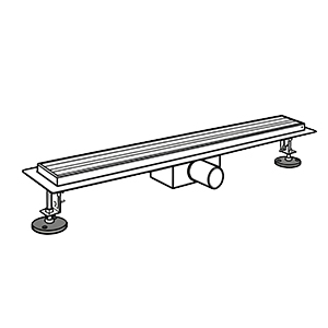 Side outlet shower Drain